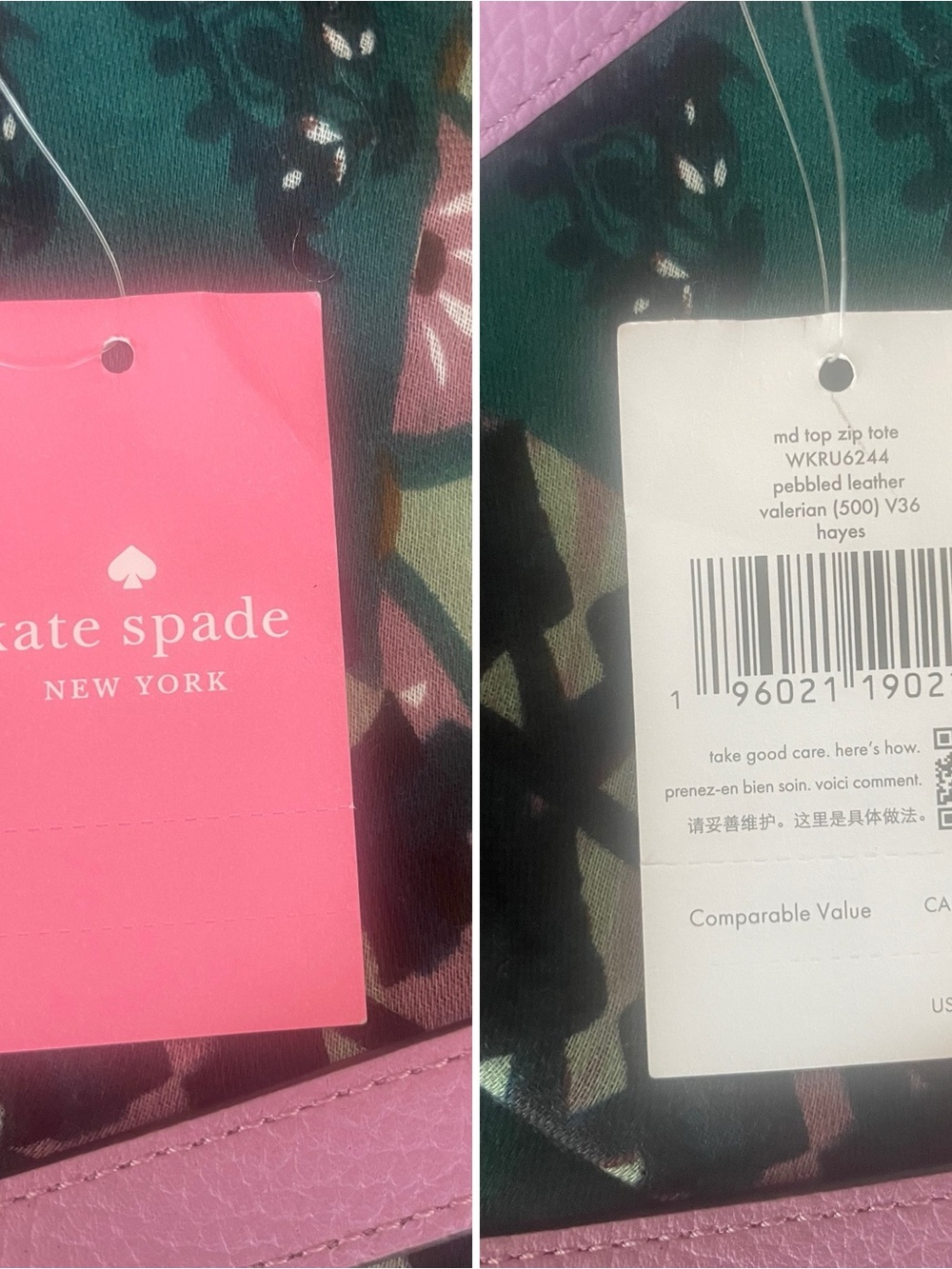 Kate Spade Hayes Valerian Medium Top Zip Tote | Classic Elegance Quiet Luxury - Picture 15 of 16